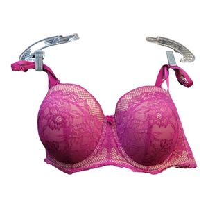 Torrid Curve Push-Up Strapless and With Strap 42D Mint Condition Dark Lavender